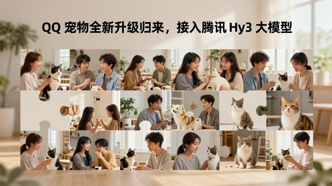 QQ 宠物全新升级归来,接入腾讯 Hy3 大模型__QQ 宠物全新升级归来,接入腾讯 Hy3 大模型
