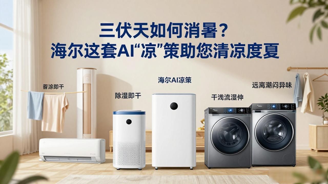 三伏天如何消暑?海尔这套AI“凉”策助您清凉度夏_三伏天如何消暑?海尔这套AI“凉”策助您清凉度夏_