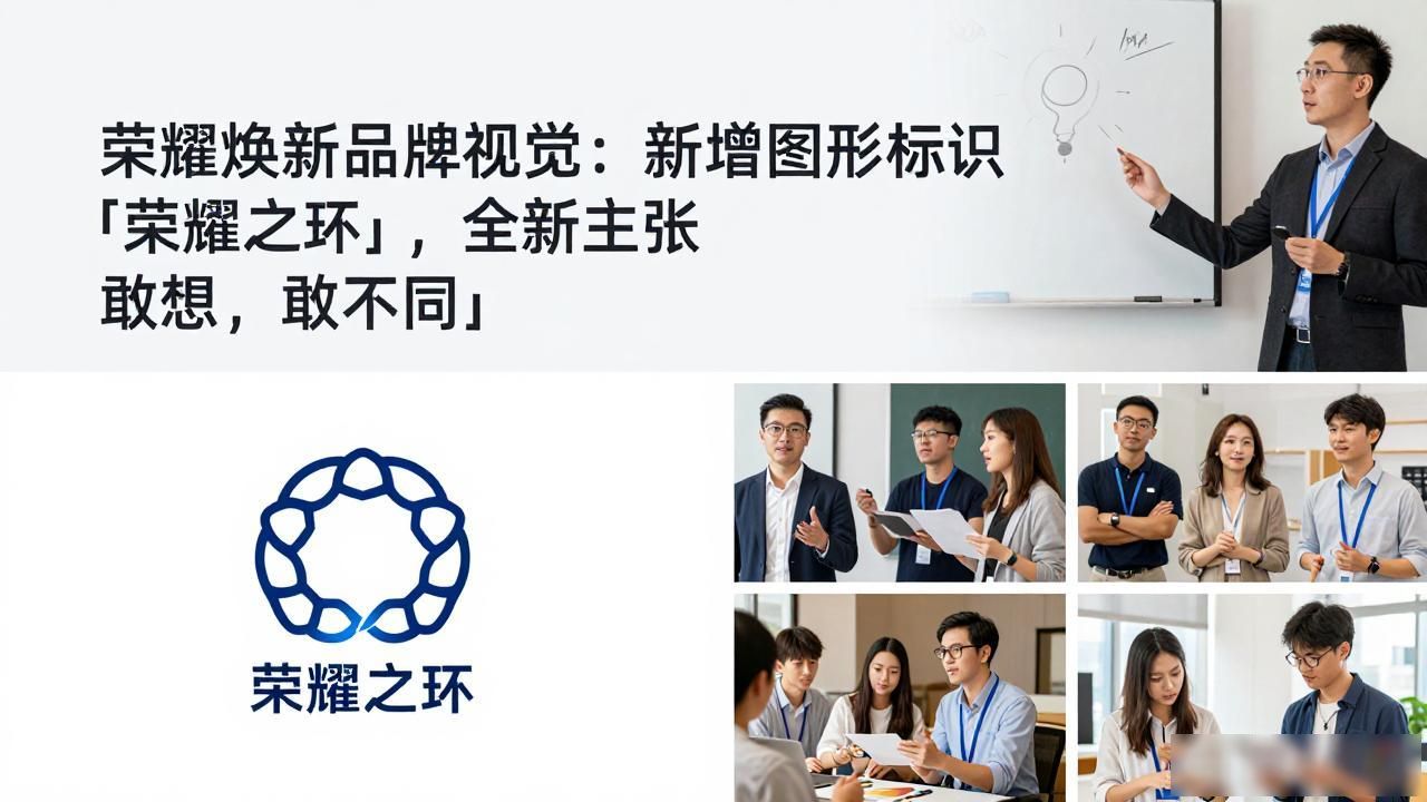 _荣耀焕新品牌视觉:新增图形标识「荣耀之环」,全新主张「敢想,敢不同」_荣耀焕新品牌视觉:新增图形标识「荣耀之环」,全新主张「敢想,敢不同」