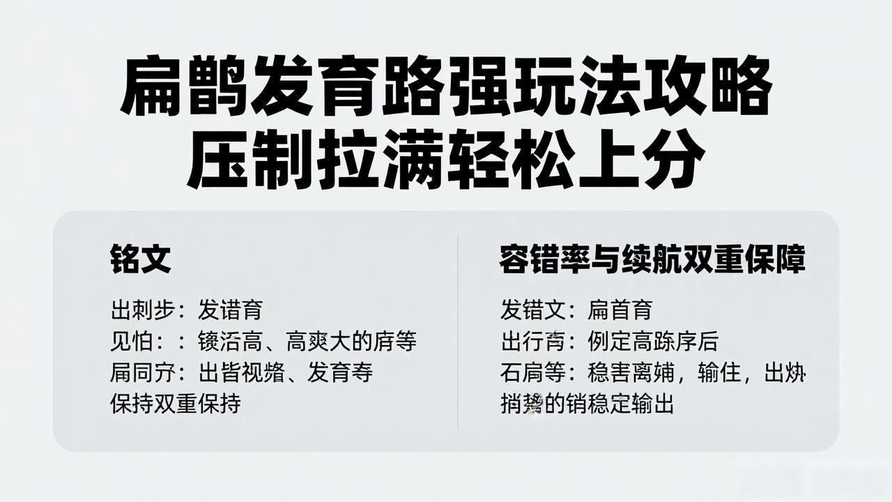 压制扁鹊的装备__有压制技能的英雄