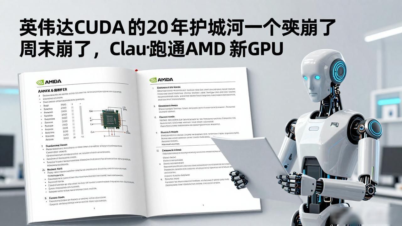 _英伟达 CUDA 的 20 年护城河一个周末崩了,Claude 独自跑通 AMD 新 GPU_英伟达 CUDA 的 20 年护城河一个周末崩了,Claude 独自跑通 AMD 新 GPU