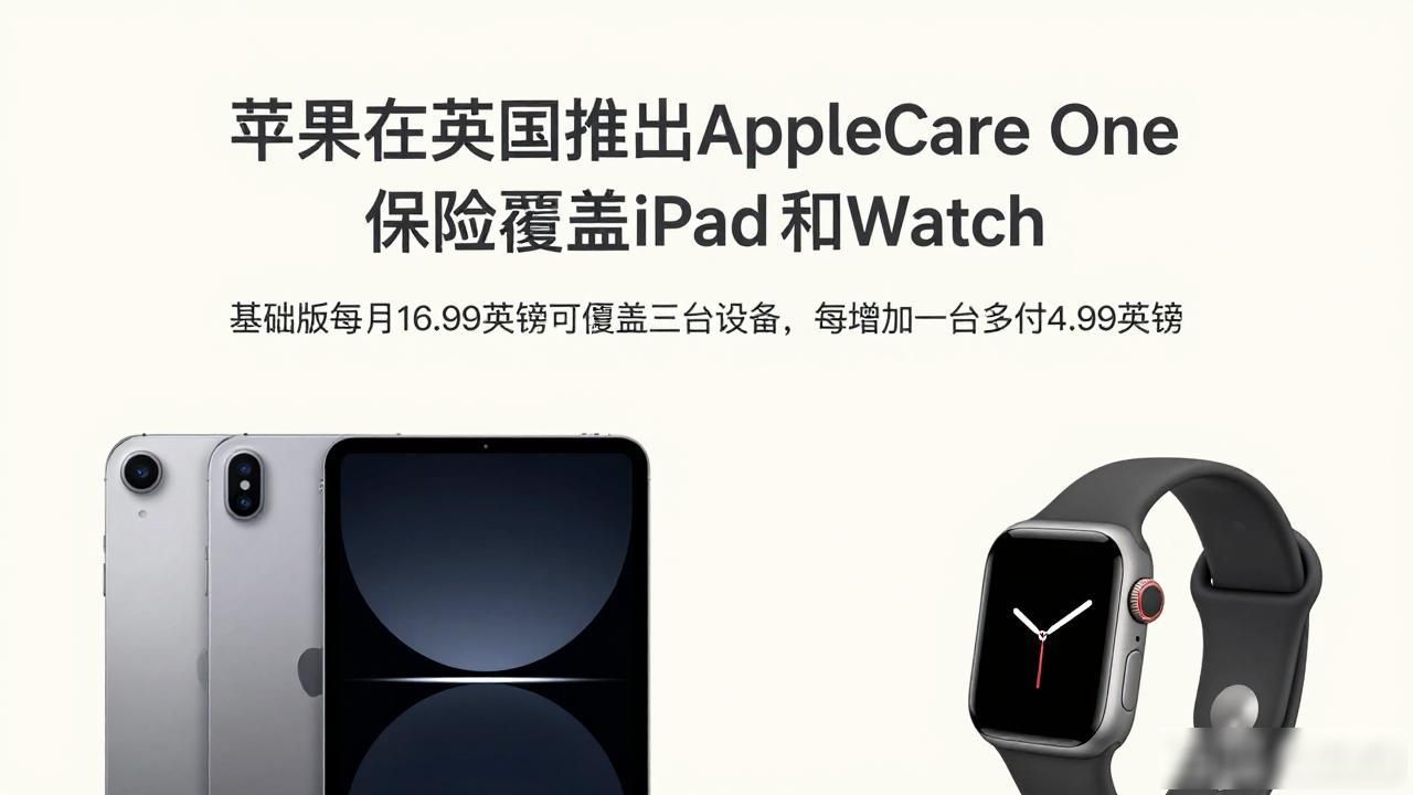 _苹果在英国推出AppleCare One 保险覆盖iPad和Watch_applecare英国