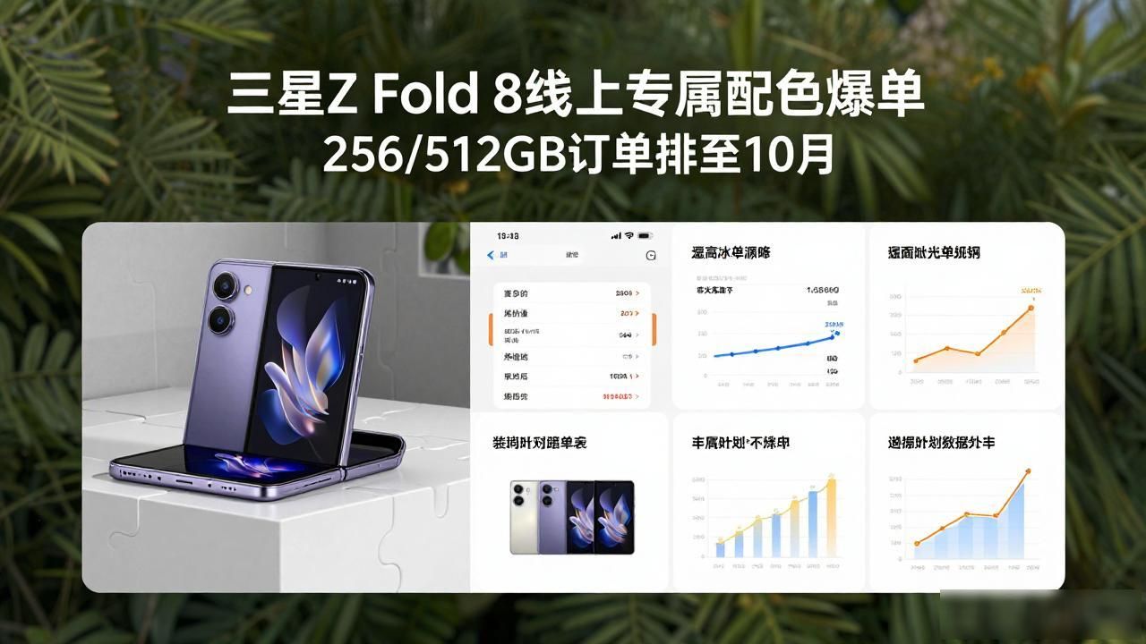 _三星Z Fold 8线上专属配色爆单 256/512GB订单排至10月_三星Z Fold 8线上专属配色爆单 256/512GB订单排至10月