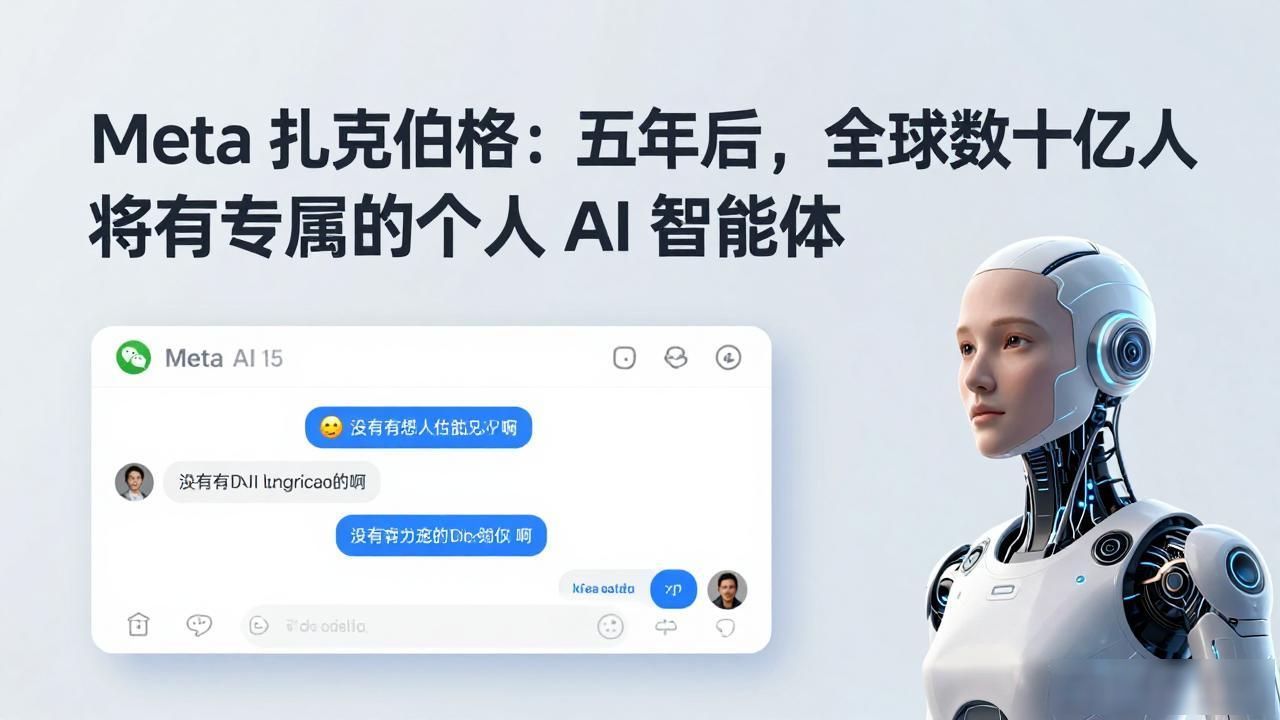 Meta 扎克伯格：五年后，全球数十亿人将有专属的个人 AI 智能体