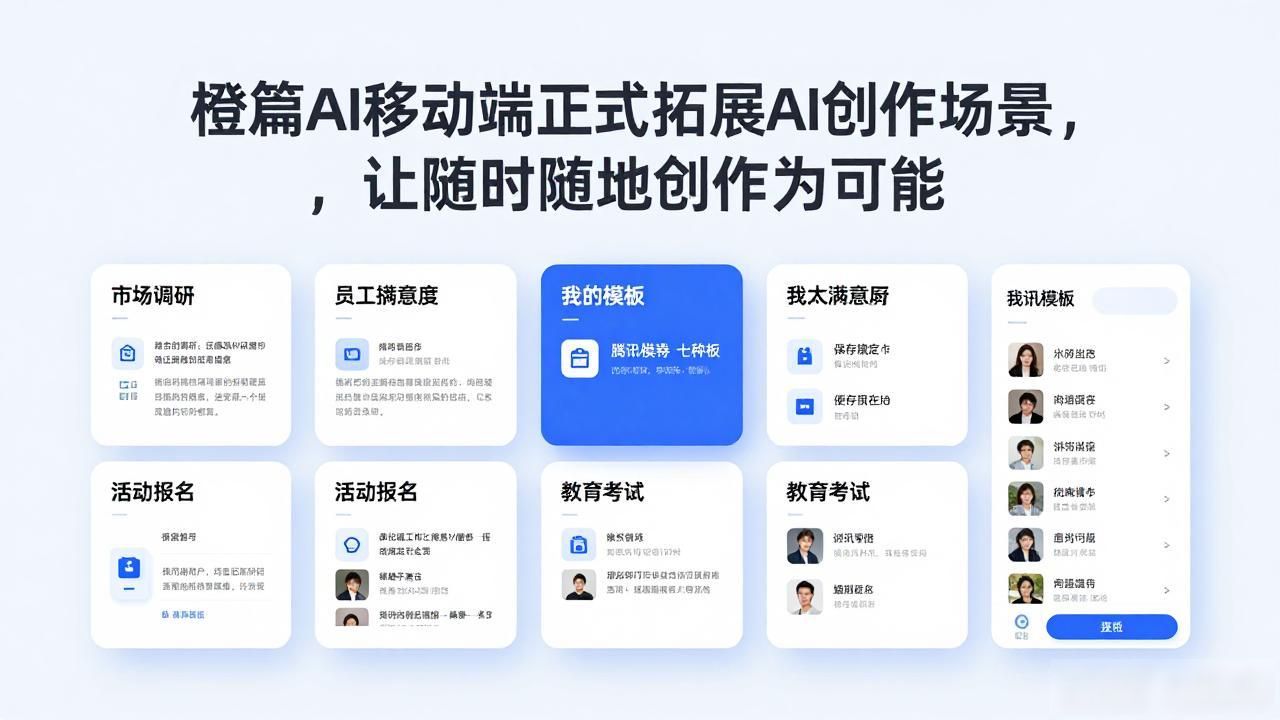 橙篇AI移动端正式拓展AI创作场景，让随时随地创作成为可能