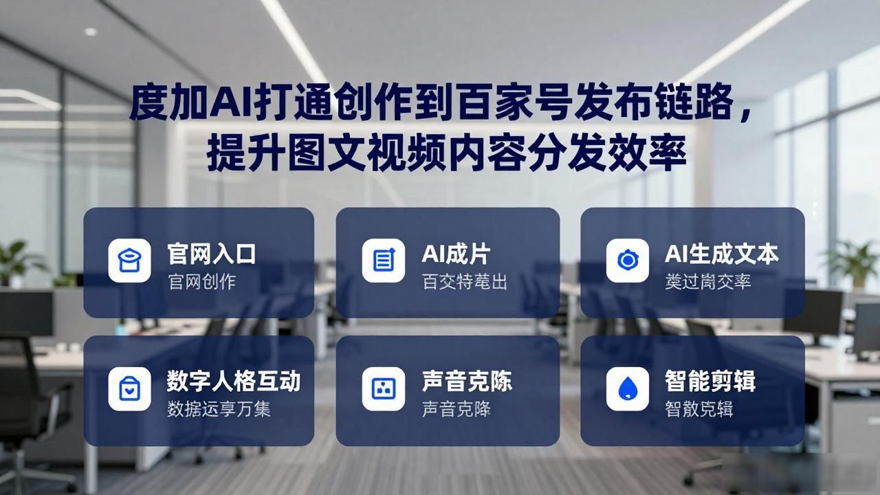 度加AI打通创作到百家号发布链路，提升图文视频内容分发效率_度加AI打通创作到百家号发布链路，提升图文视频内容分发效率_