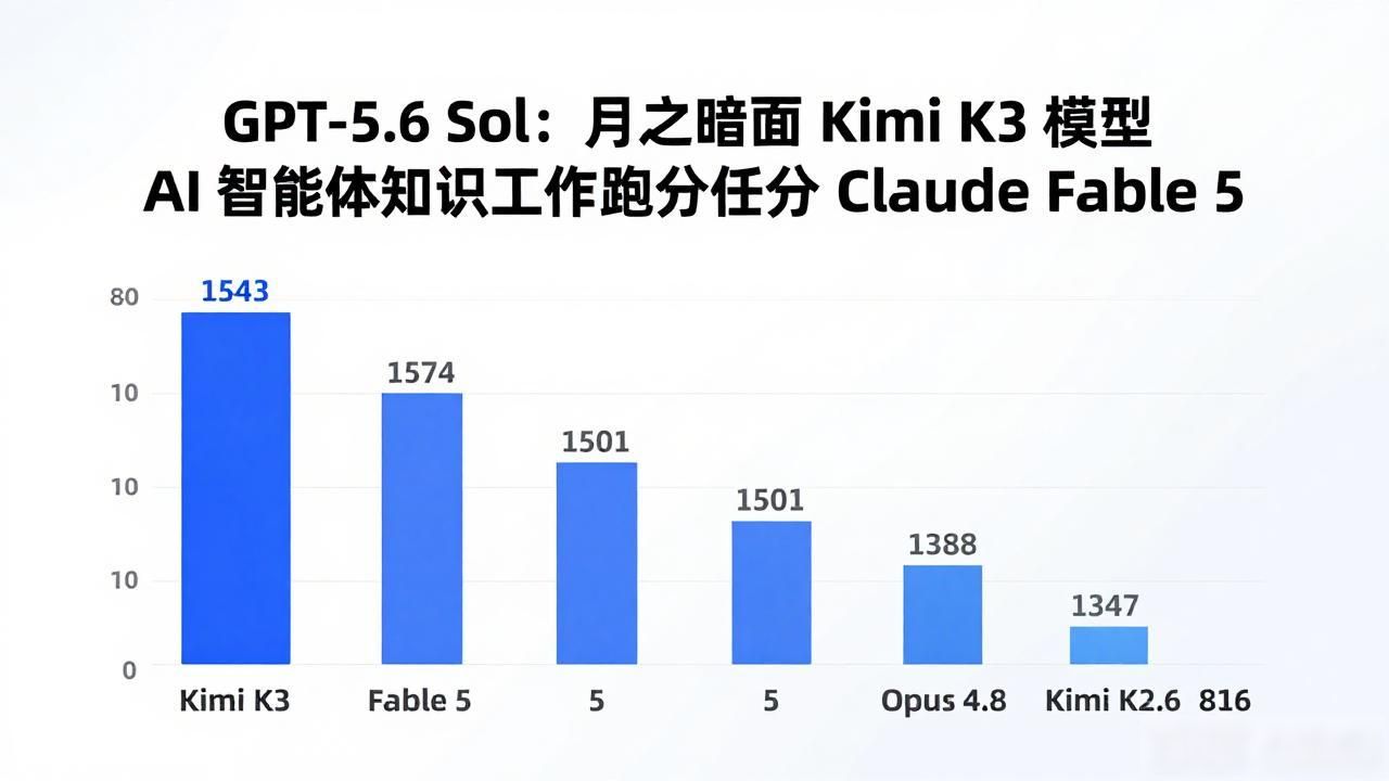 GPT-5.6 Sol：月之暗面 Kimi K3 模型 AI 智能体知识工作跑分仅次于 Claude Fable 5__GPT-5.6 Sol：月之暗面 Kimi K3 模型 AI 智能体知识工作跑分仅次于 Claude Fable 5