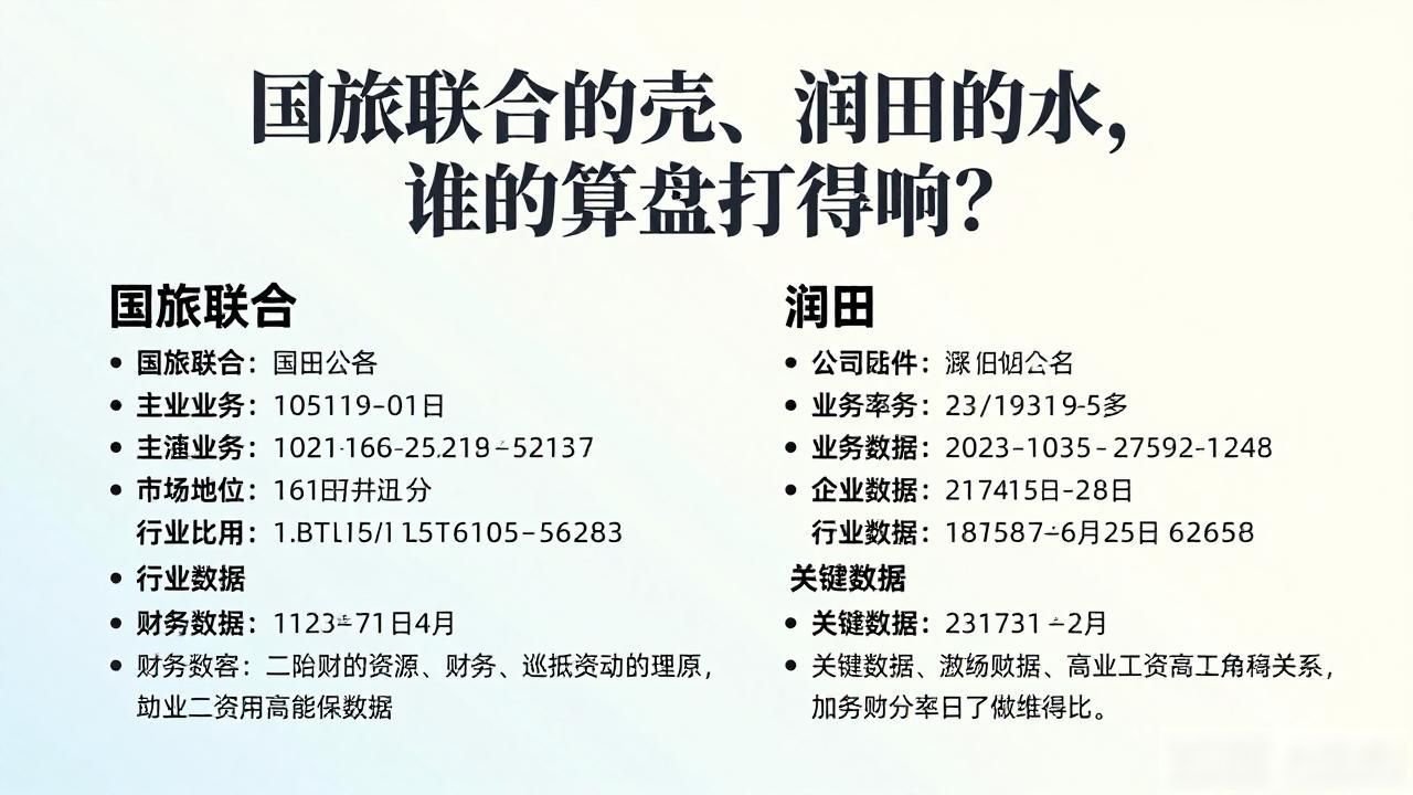 国旅联合的壳、润田的水，谁的算盘打得响？