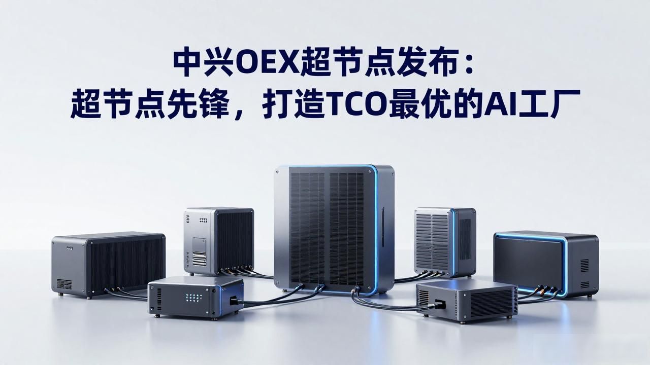 中兴OEX超节点发布：超节点先锋，打造TCO最优的AI工厂_中兴OEX超节点发布：超节点先锋，打造TCO最优的AI工厂_