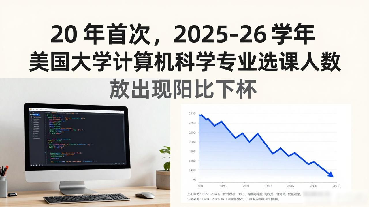 20 年首次，2025-26 学年美国大学计算机科学专业选课人数出现同比下降__20 年首次，2025-26 学年美国大学计算机科学专业选课人数出现同比下降